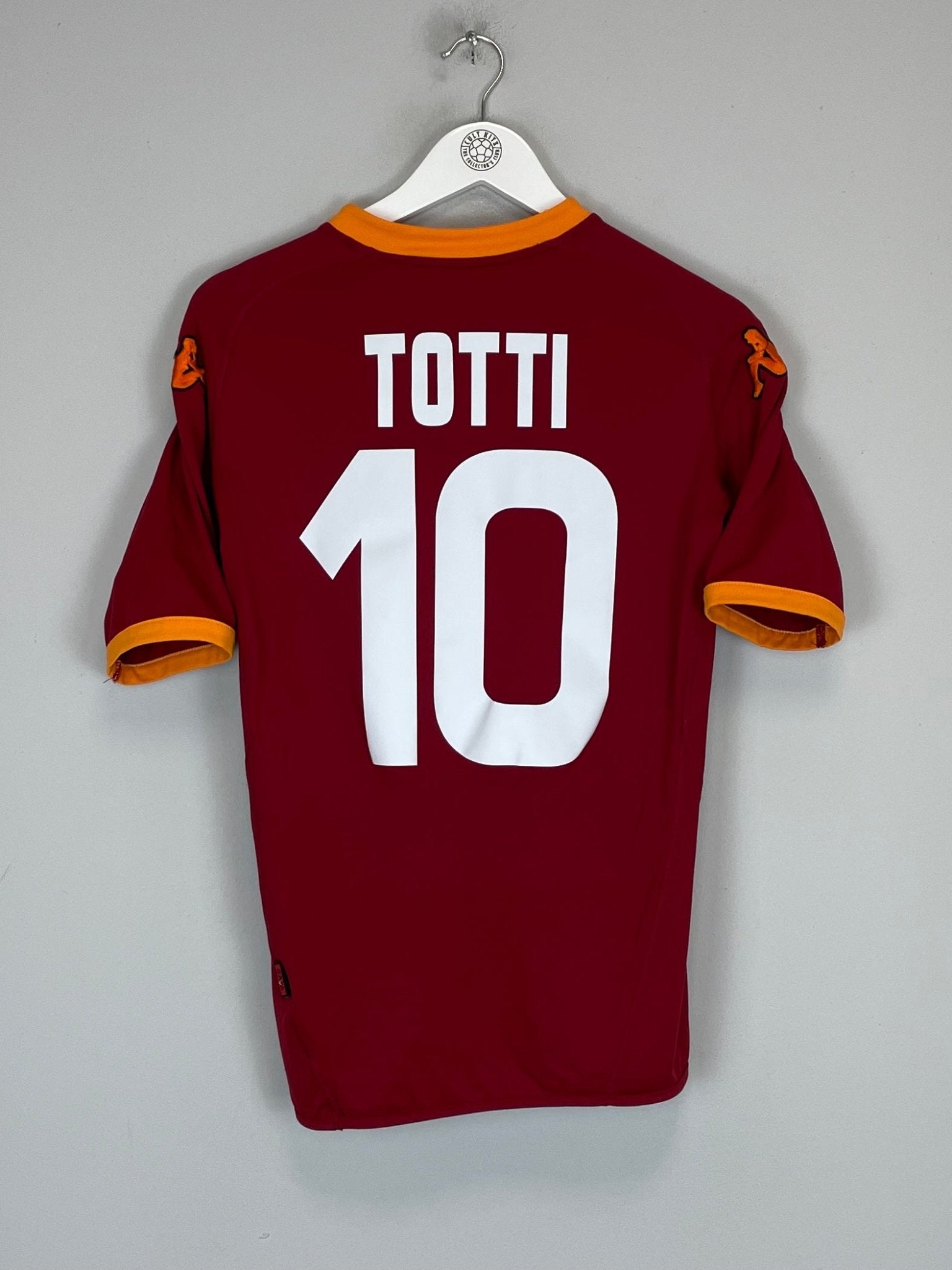 Shop 2007/08 ROMA TOTTI #10 HOME SHIRT (M) KAPPA, classic football shirts, vintage football shirts & retro soccer jerseys at Cult Kits