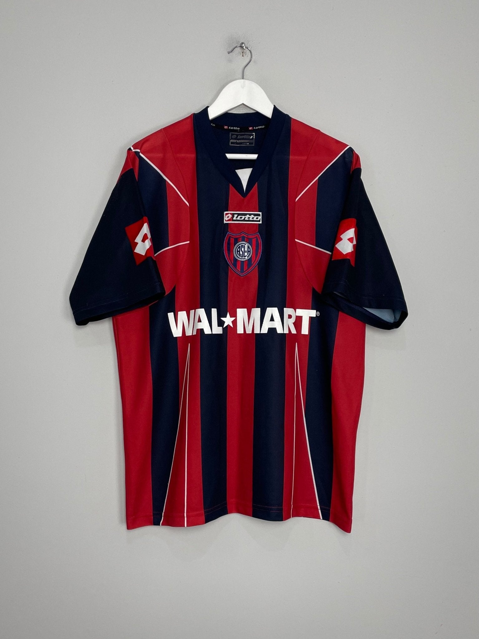 Shop 2007/08 SAN LORENZO HOME SHIRT (L) LOTTO, classic football shirts, vintage football shirts & retro soccer jerseys at Cult Kits