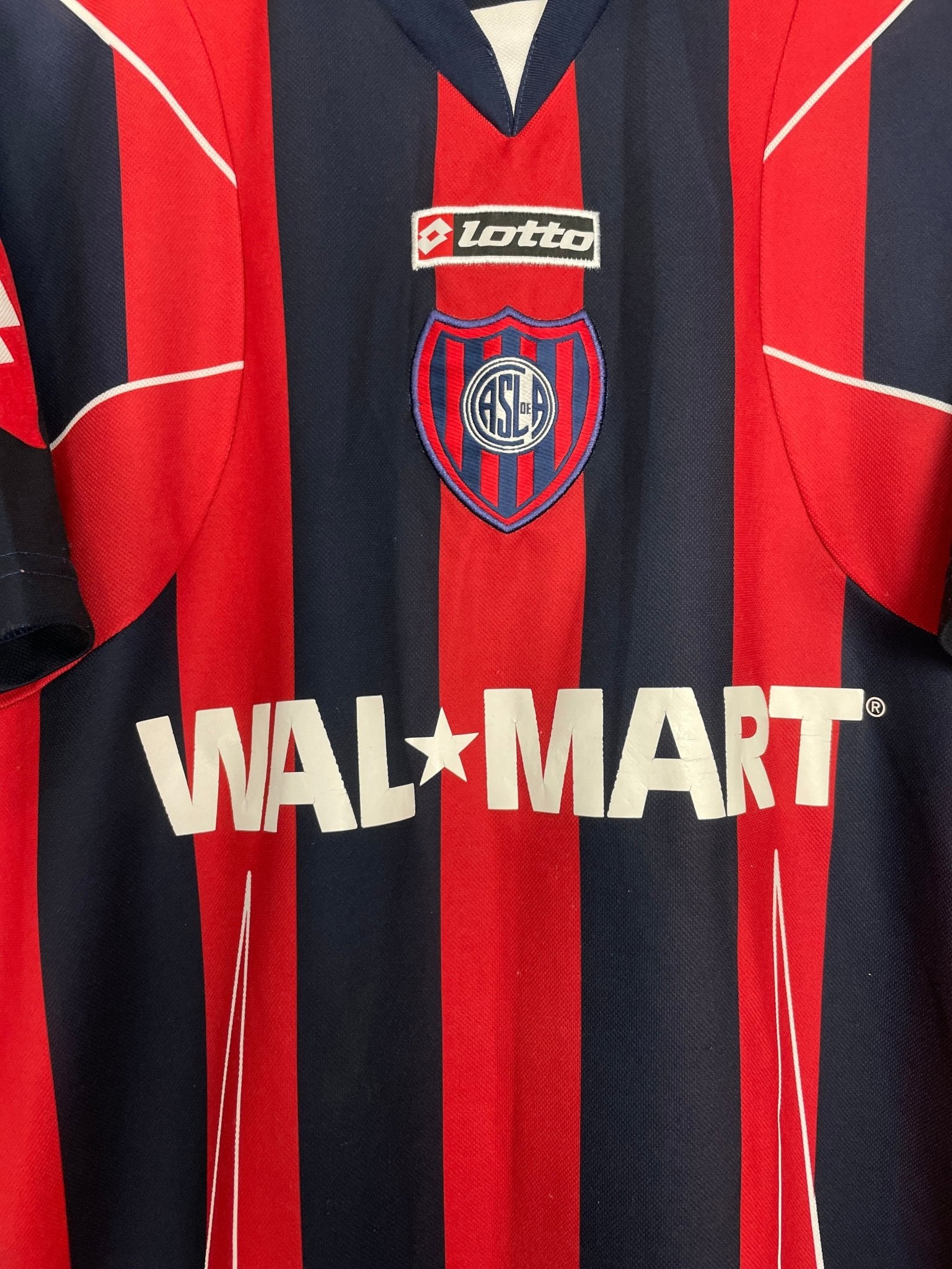 Shop 2007/08 SAN LORENZO HOME SHIRT (L) LOTTO, classic football shirts, vintage football shirts & retro soccer jerseys at Cult Kits
