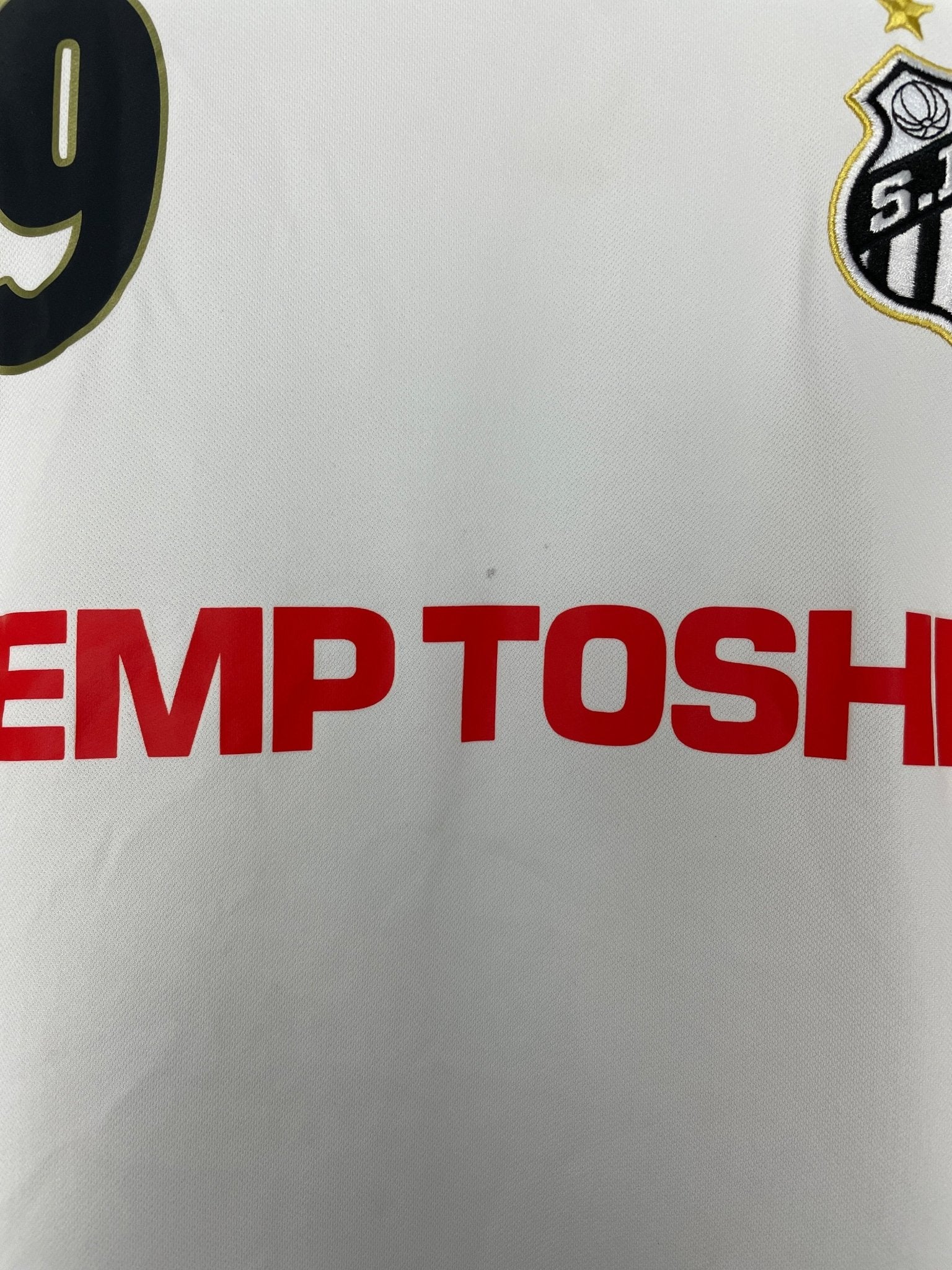 Shop 2007/08 SANTOS #9 HOME SHIRT (S) UMBRO, classic football shirts, vintage football shirts & retro soccer jerseys at Cult Kits