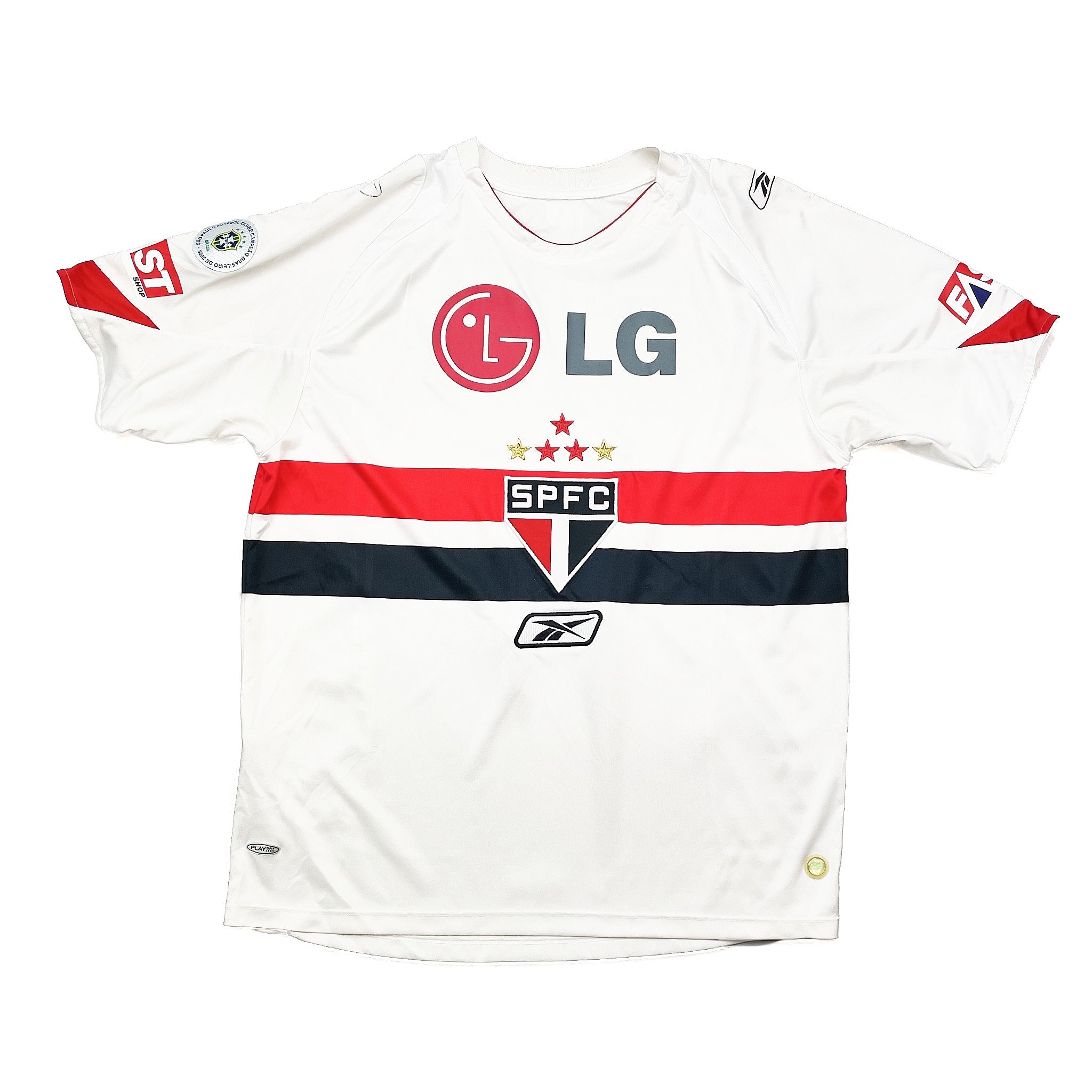 Buy 2007/08 Sao Paulo 10 Home Shirt (M) Reebok ~ Free worldwide shipping available ~ Authentic Vintage Football Shirts from Cult Kits