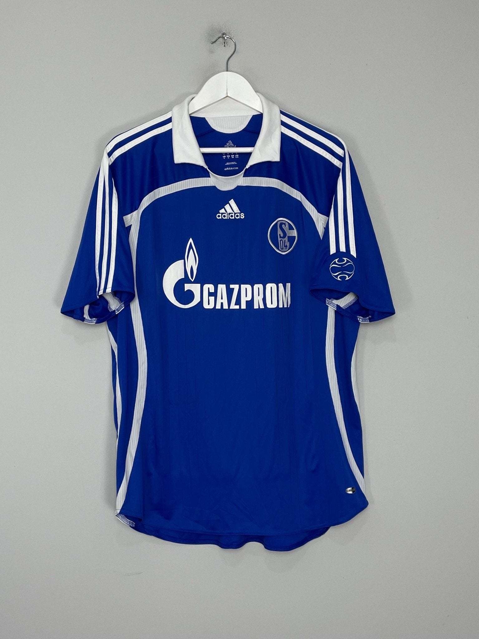 Shop 2007/08 SCHALKE PAPADOPOULOS #14 HOME SHIRT (XL) ADIDAS, classic football shirts, vintage football shirts & retro soccer jerseys at Cult Kits