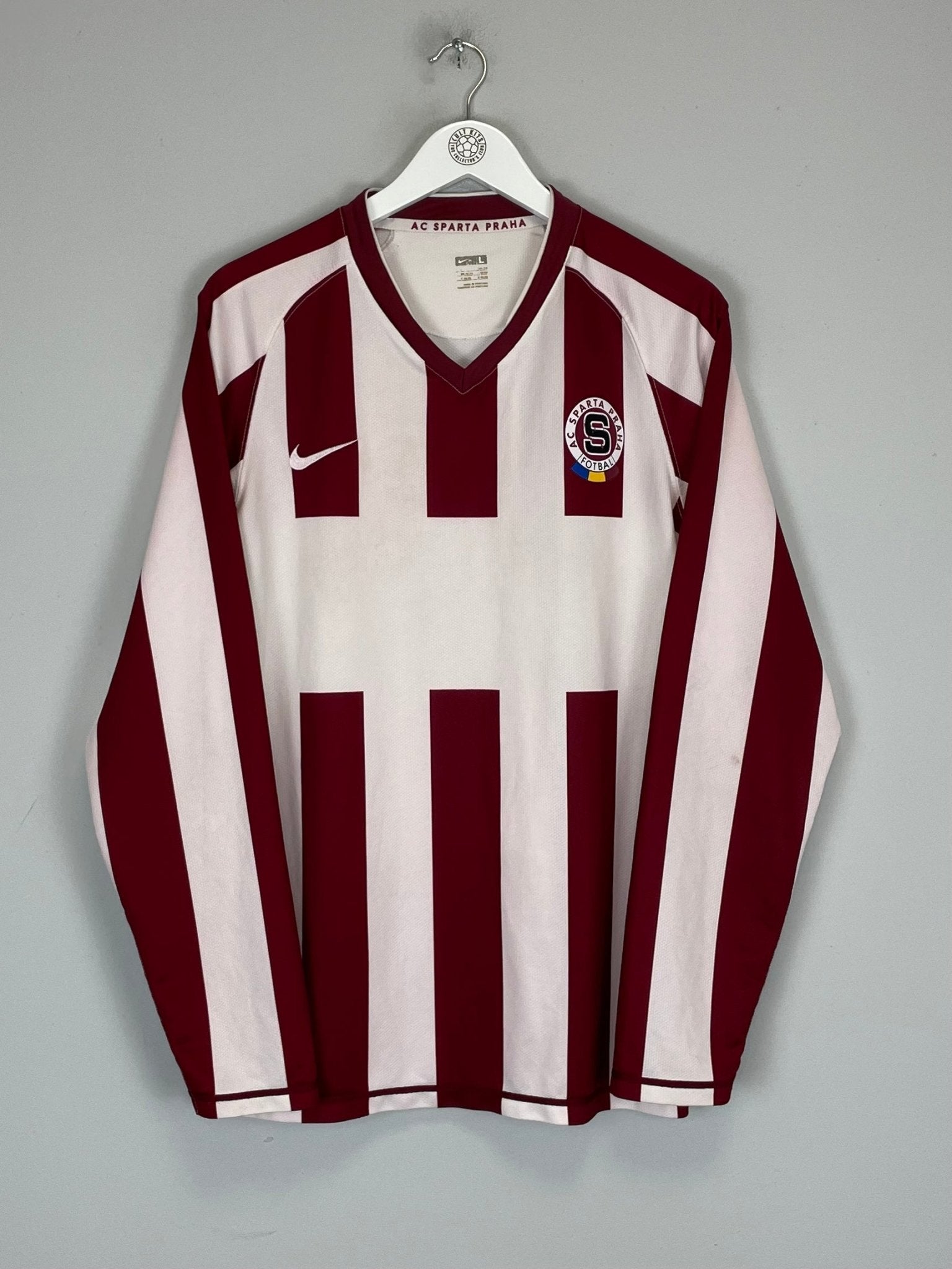 Shop 2007/08 SPARTA PRAGUE L/S AWAY SHIRT (L) NIKE, classic football shirts, vintage football shirts & retro soccer jerseys at Cult Kits