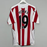 Shop 2007/08 SUNDERLAND YORKE #19 HOME SHIRT (M) UMBRO, classic football shirts, vintage football shirts & retro soccer jerseys at Cult Kits