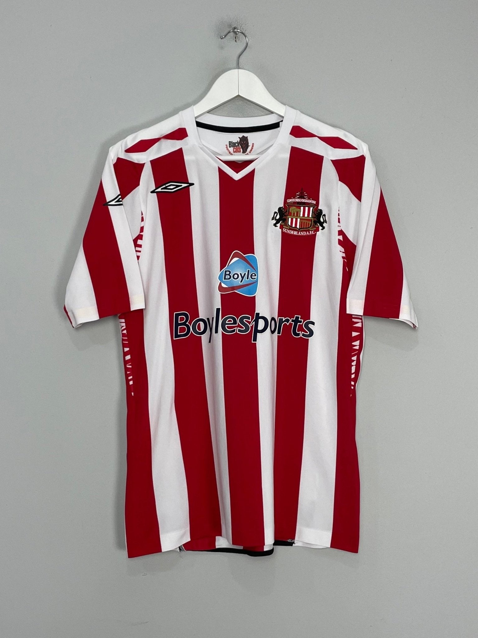 Shop 2007/08 SUNDERLAND YORKE #19 HOME SHIRT (M) UMBRO, classic football shirts, vintage football shirts & retro soccer jerseys at Cult Kits