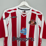 Shop 2007/08 SUNDERLAND YORKE #19 HOME SHIRT (M) UMBRO, classic football shirts, vintage football shirts & retro soccer jerseys at Cult Kits