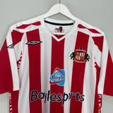 Shop 2007/08 SUNDERLAND YORKE #19 HOME SHIRT (M) UMBRO, classic football shirts, vintage football shirts & retro soccer jerseys at Cult Kits