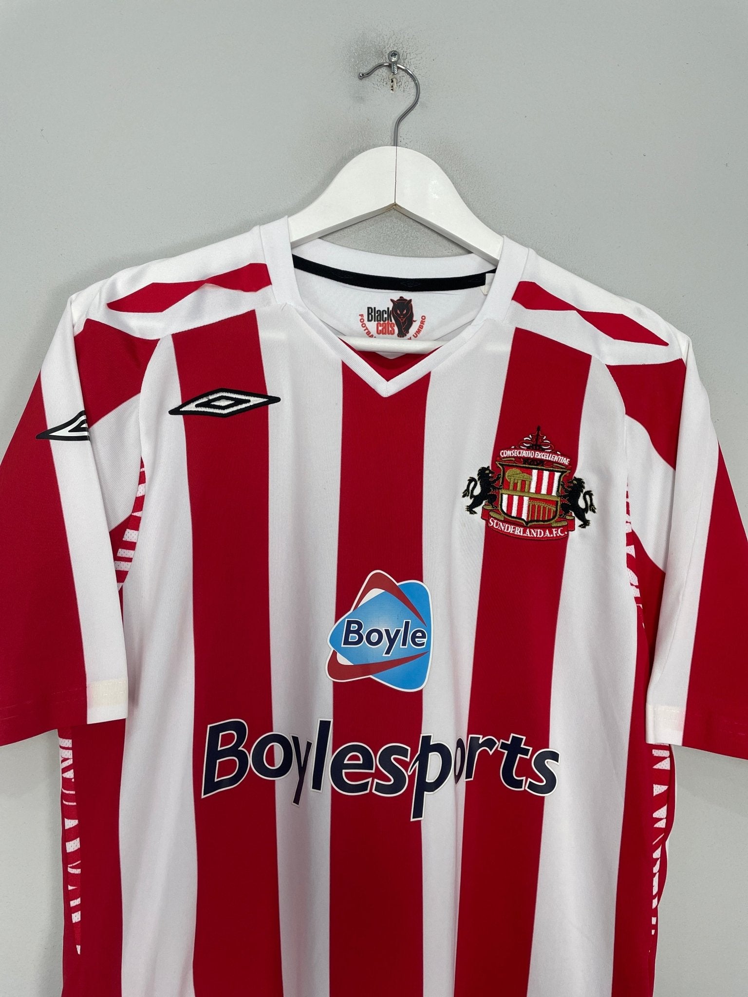 Shop 2007/08 SUNDERLAND YORKE #19 HOME SHIRT (M) UMBRO, classic football shirts, vintage football shirts & retro soccer jerseys at Cult Kits