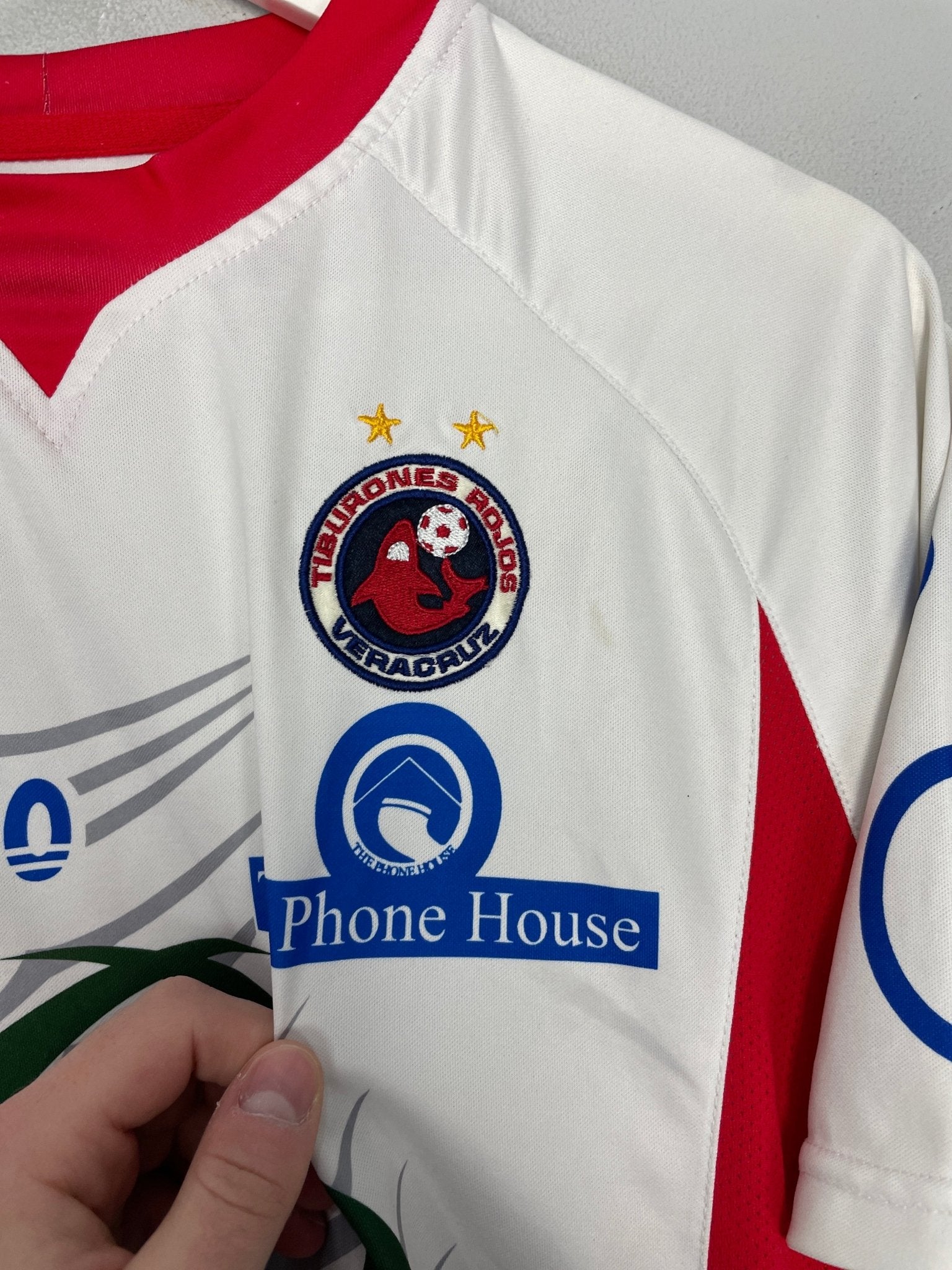 Shop 2007/08 TIBURONES ROJOS AWAY SHIRT (S) ATLETICA, classic football shirts, vintage football shirts & retro soccer jerseys at Cult Kits