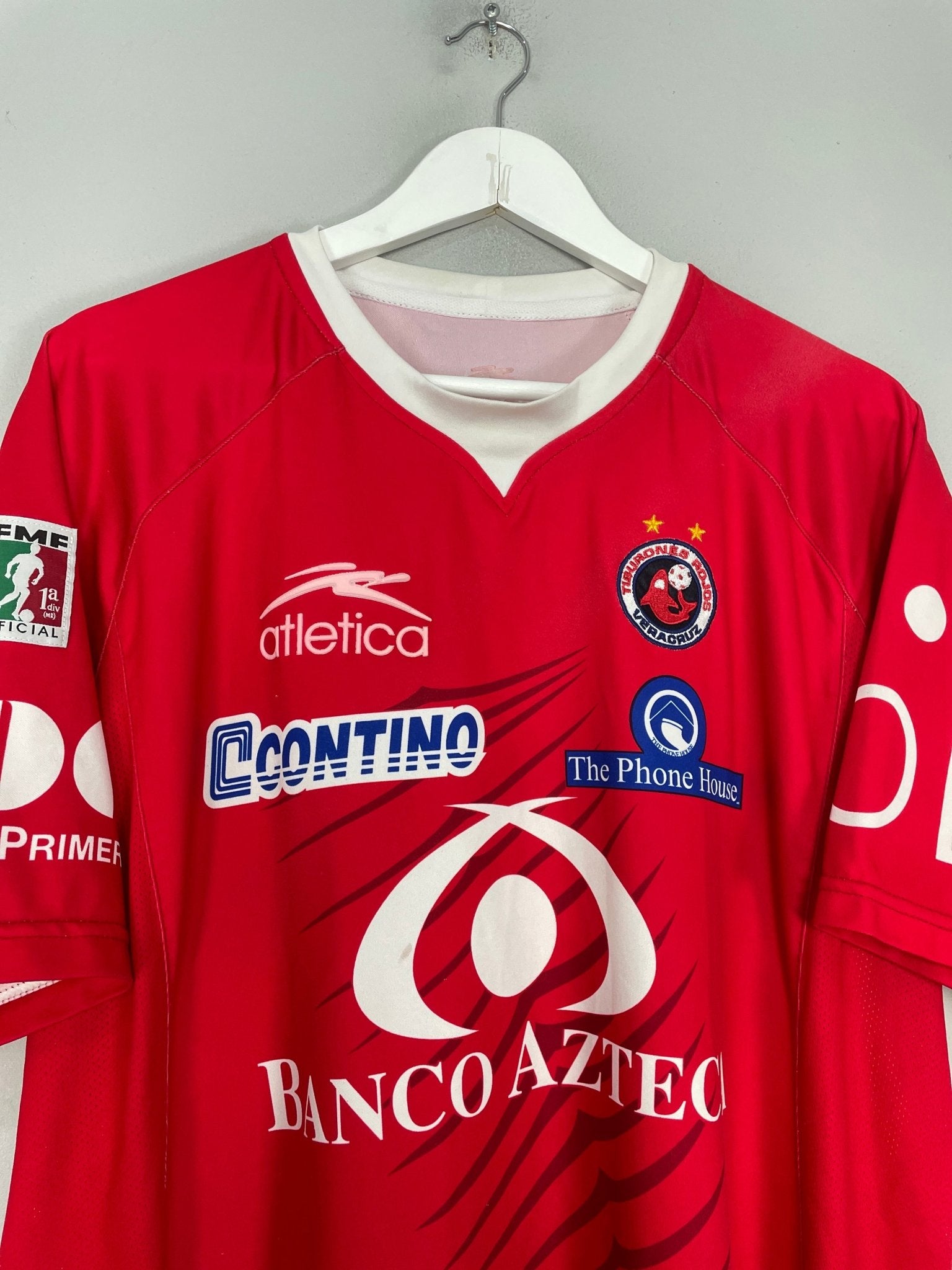 Shop 2007/08 TIBURONES ROJOS VERACRUZ HOME SHIRT (XL) ATLETICA, classic football shirts, vintage football shirts & retro soccer jerseys at Cult Kits