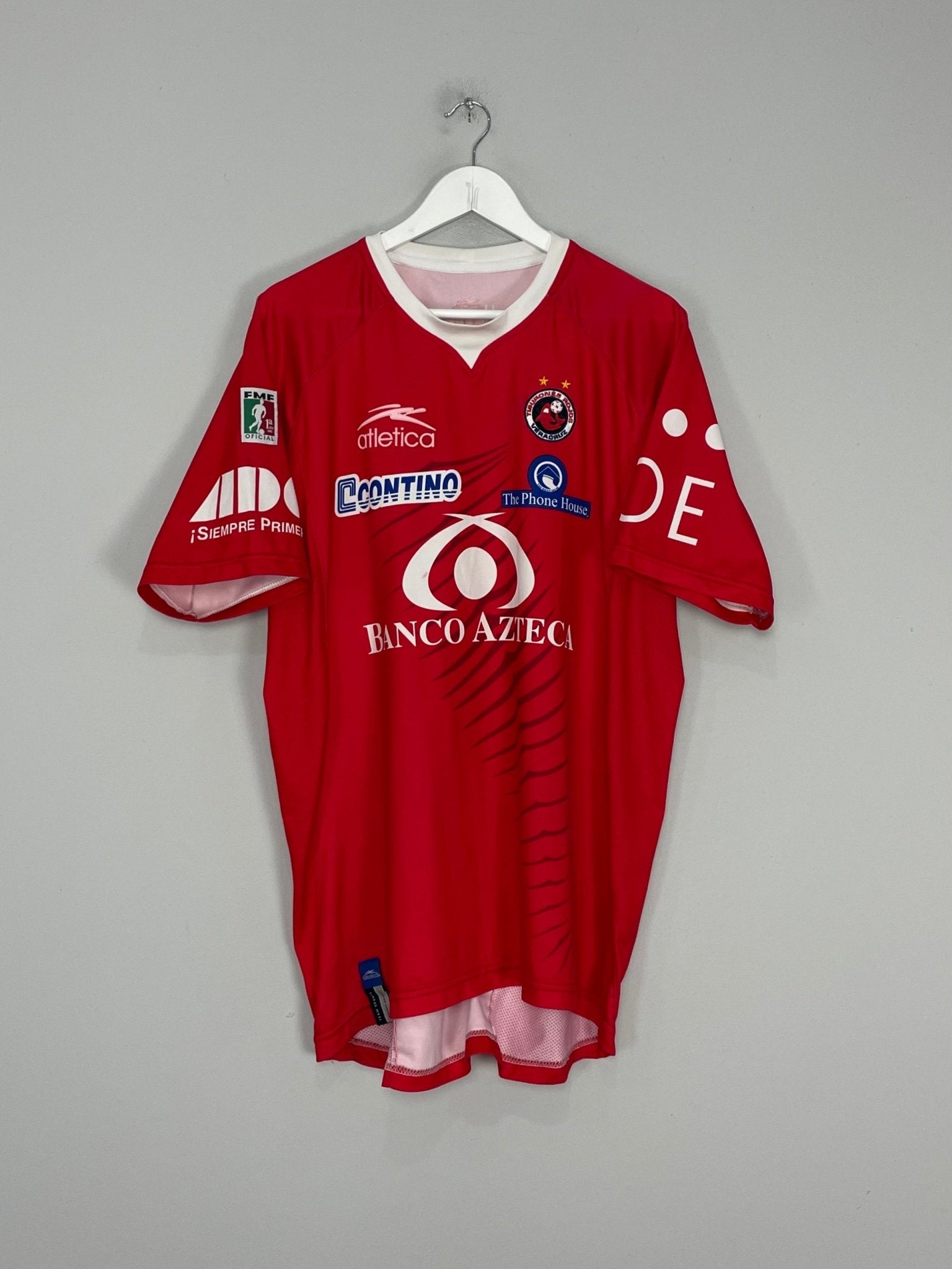 Shop 2007/08 TIBURONES ROJOS VERACRUZ HOME SHIRT (XL) ATLETICA, classic football shirts, vintage football shirts & retro soccer jerseys at Cult Kits