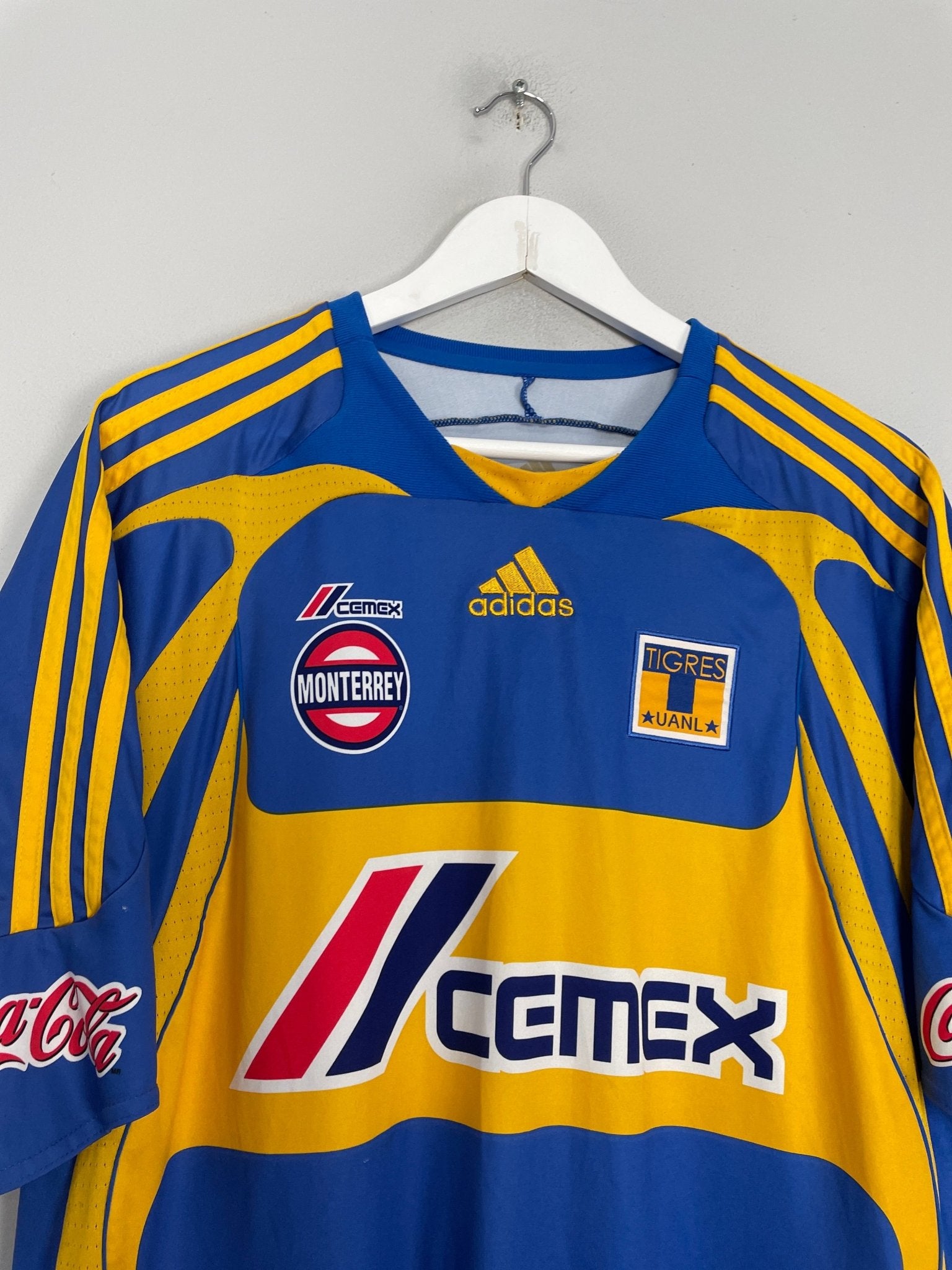 Shop 2007/08 TIGRES #5 HOME SHIRT (XL) ADIDAS, classic football shirts, vintage football shirts & retro soccer jerseys at Cult Kits