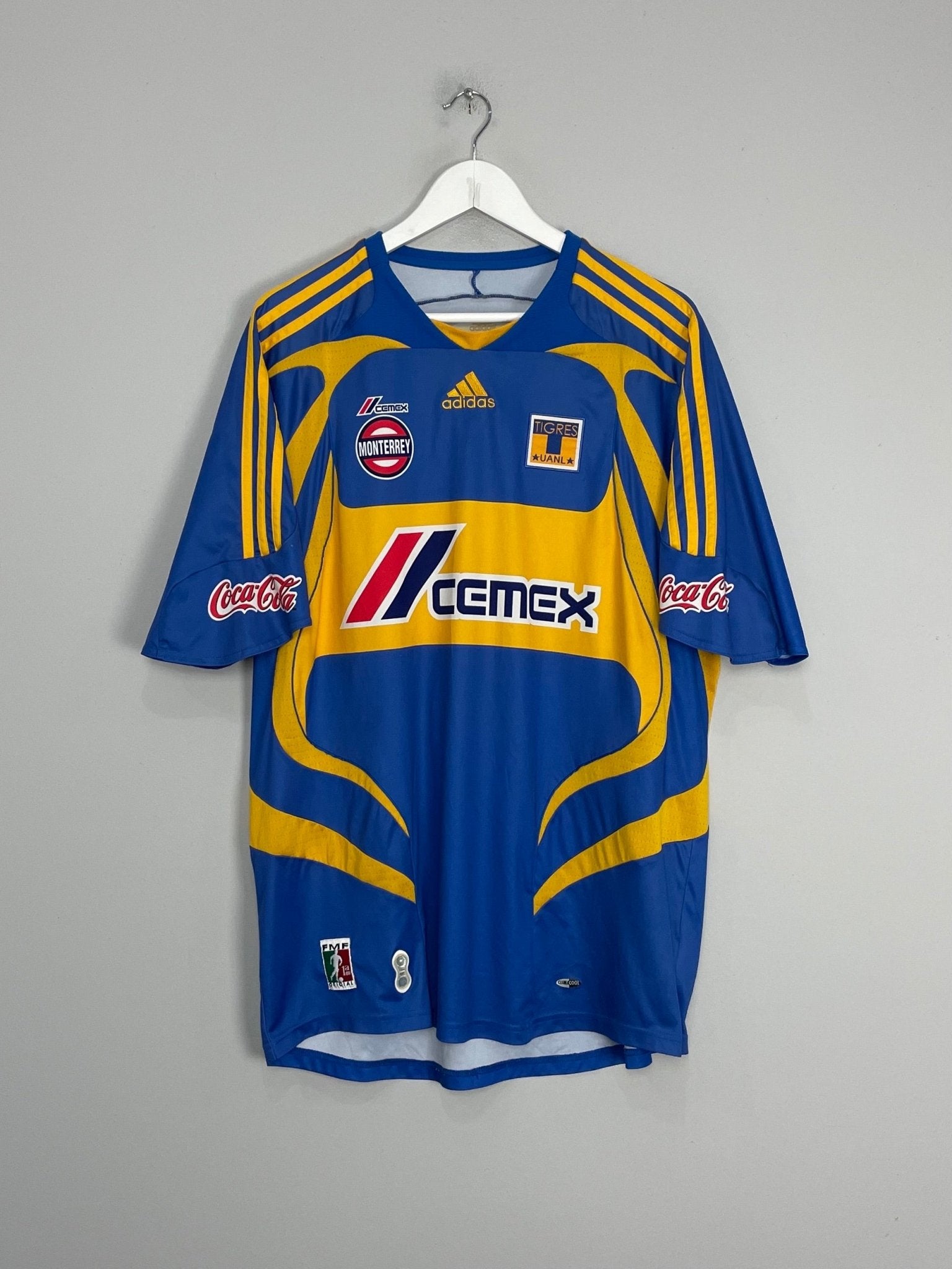 Shop 2007/08 TIGRES #5 HOME SHIRT (XL) ADIDAS, classic football shirts, vintage football shirts & retro soccer jerseys at Cult Kits