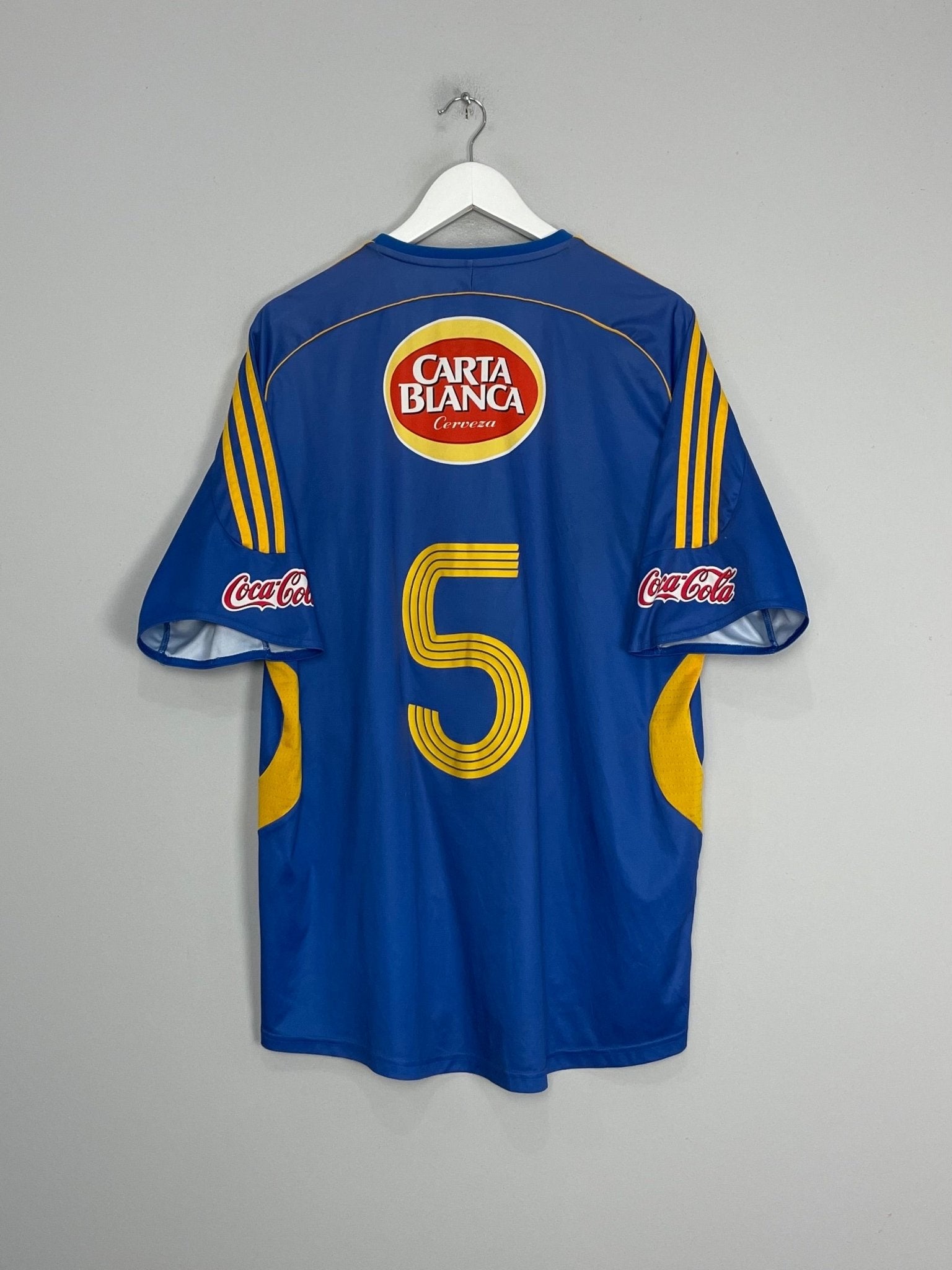 Shop 2007/08 TIGRES #5 HOME SHIRT (XL) ADIDAS, classic football shirts, vintage football shirts & retro soccer jerseys at Cult Kits