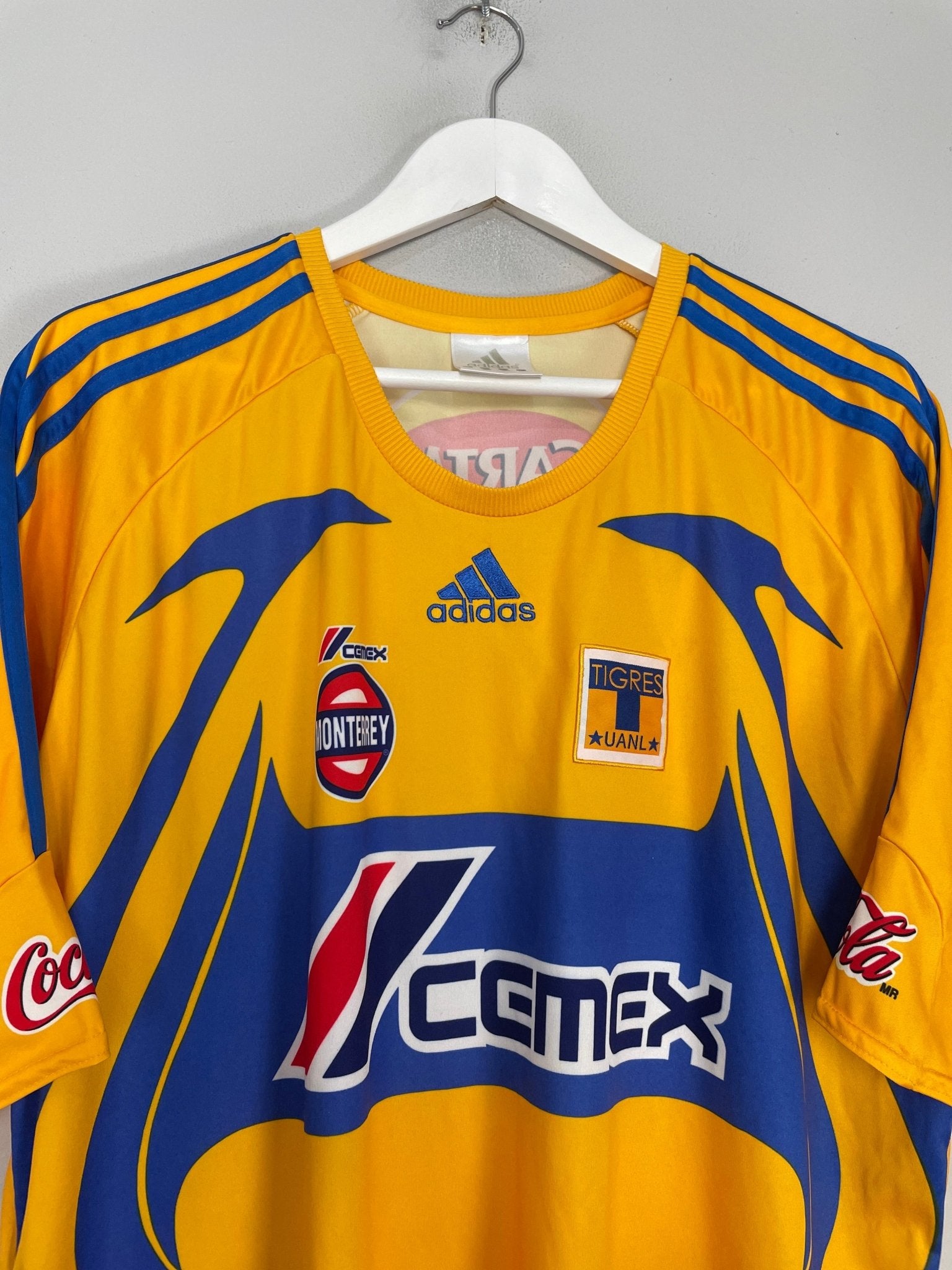 Shop 2007/08 TIGRES HOME SHIRT (XL) ADIDAS, classic football shirts, vintage football shirts & retro soccer jerseys at Cult Kits