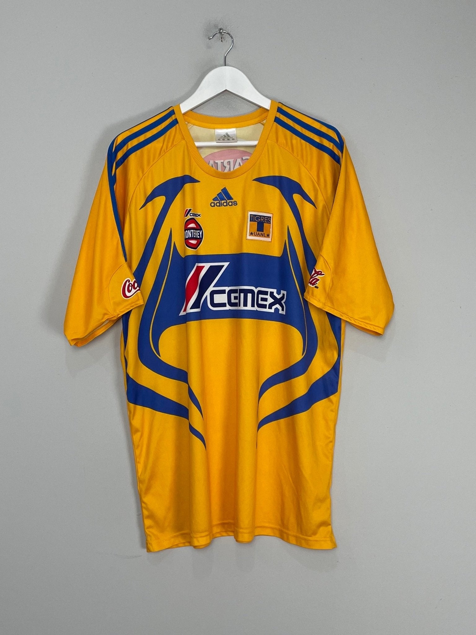 Shop 2007/08 TIGRES HOME SHIRT (XL) ADIDAS, classic football shirts, vintage football shirts & retro soccer jerseys at Cult Kits