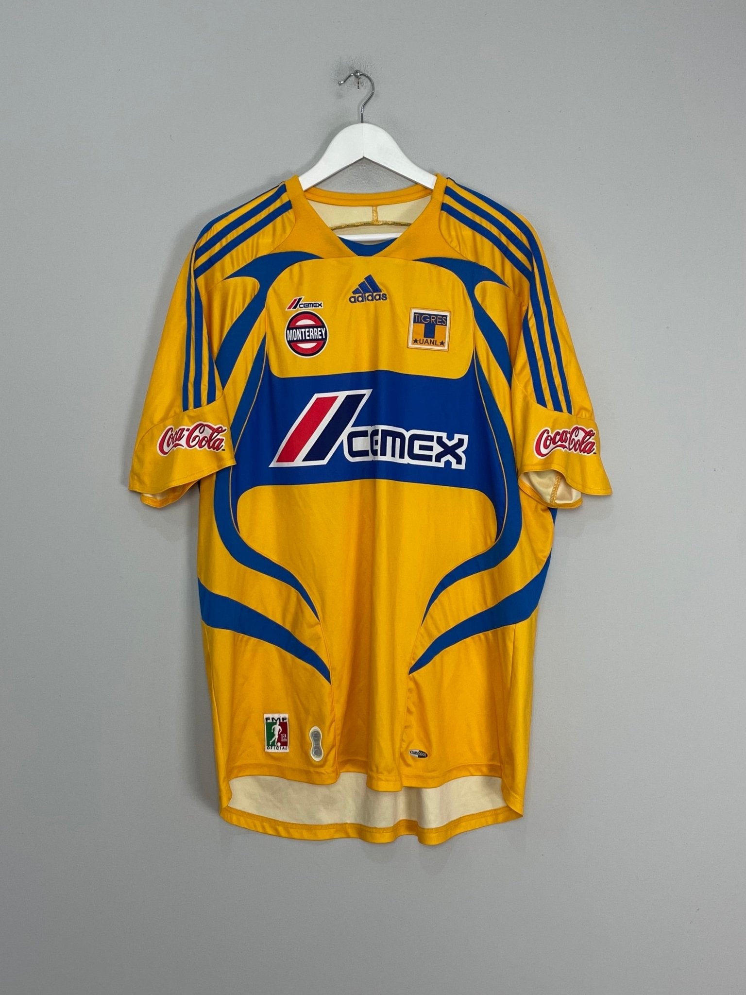 Shop 2007/08 TIGRES HOME SHIRT (XL) ADIDAS, classic football shirts, vintage football shirts & retro soccer jerseys at Cult Kits