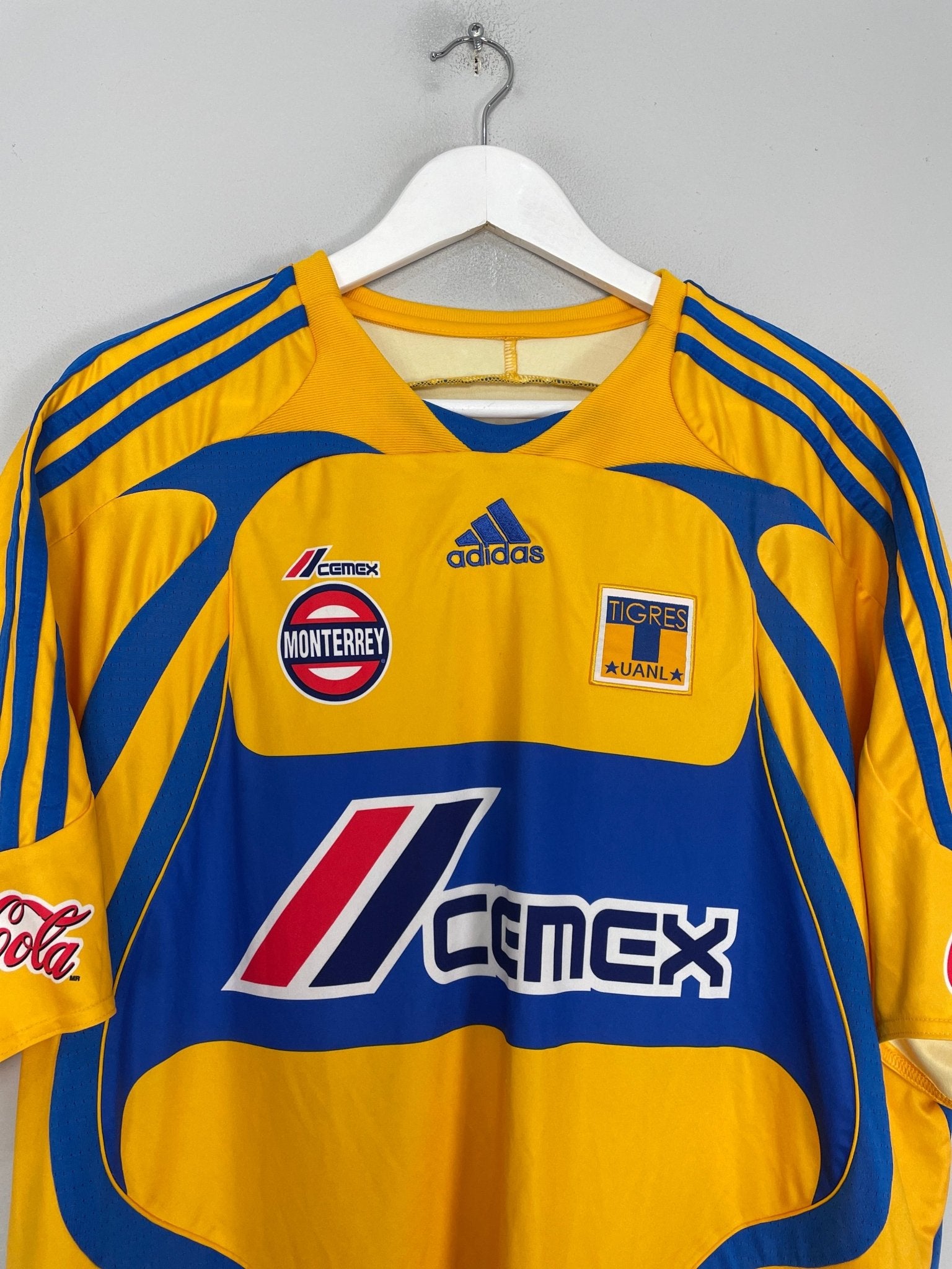 Shop 2007/08 TIGRES HOME SHIRT (XL) ADIDAS, classic football shirts, vintage football shirts & retro soccer jerseys at Cult Kits