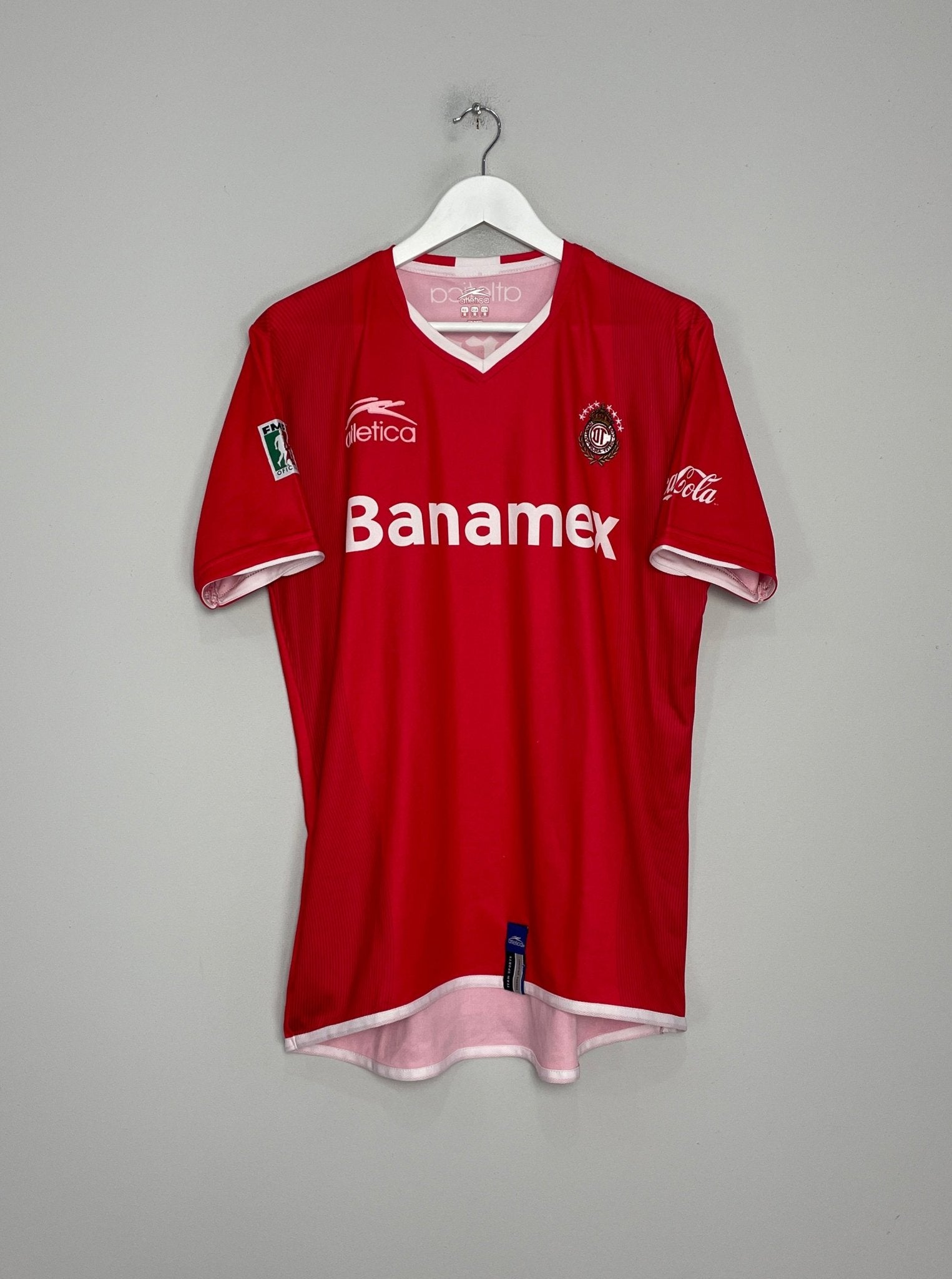 Shop 2007/08 TOLUCA HOME SHIRT (M) ATLETICA, classic football shirts, vintage football shirts & retro soccer jerseys at Cult Kits