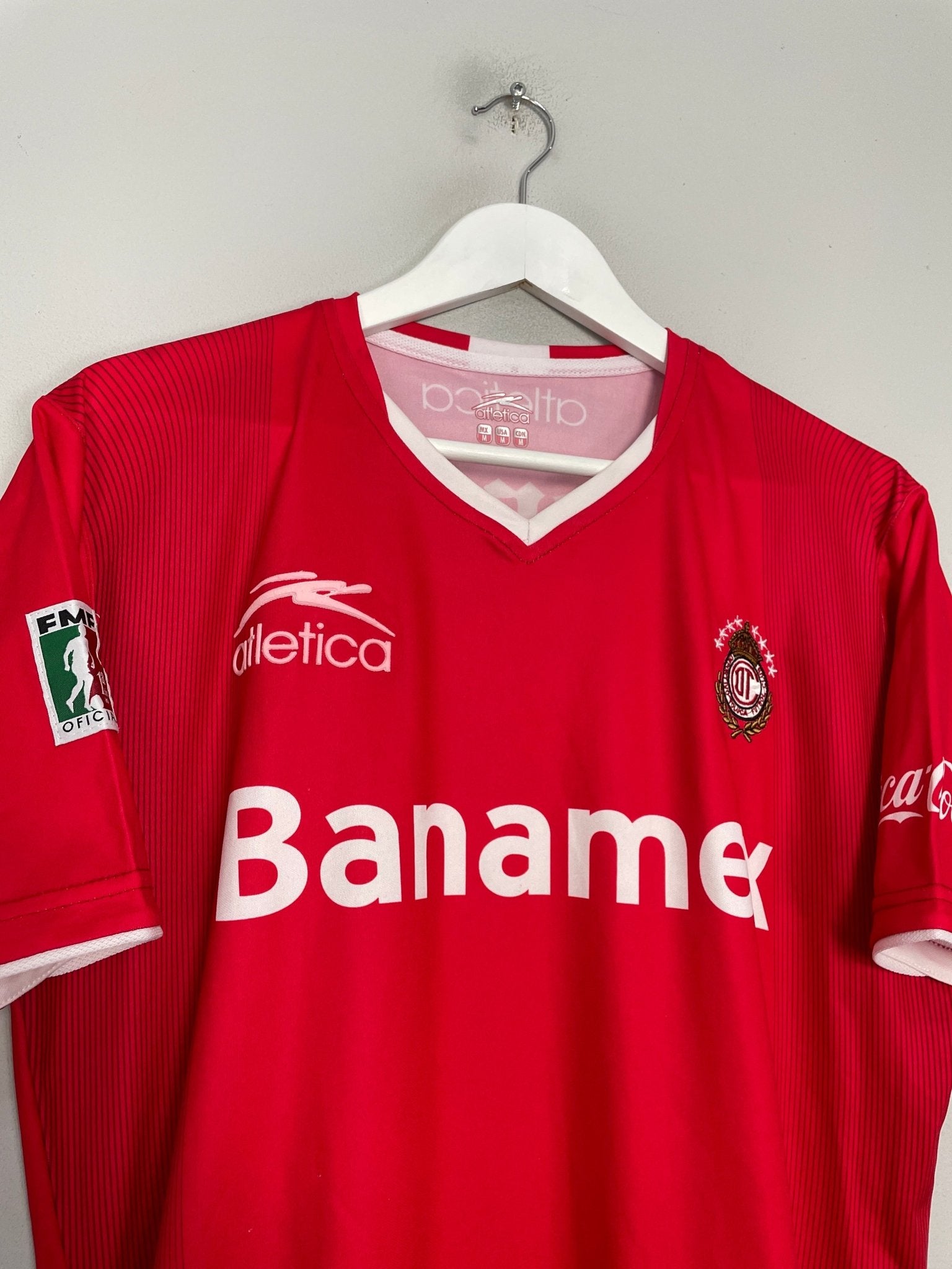 Shop 2007/08 TOLUCA HOME SHIRT (M) ATLETICA, classic football shirts, vintage football shirts & retro soccer jerseys at Cult Kits