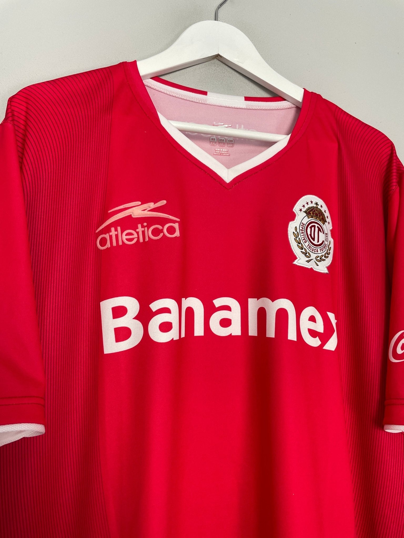 Shop 2007/08 TOLUCA HOME SHIRT (XXL) ATLETICA, classic football shirts, vintage football shirts & retro soccer jerseys at Cult Kits