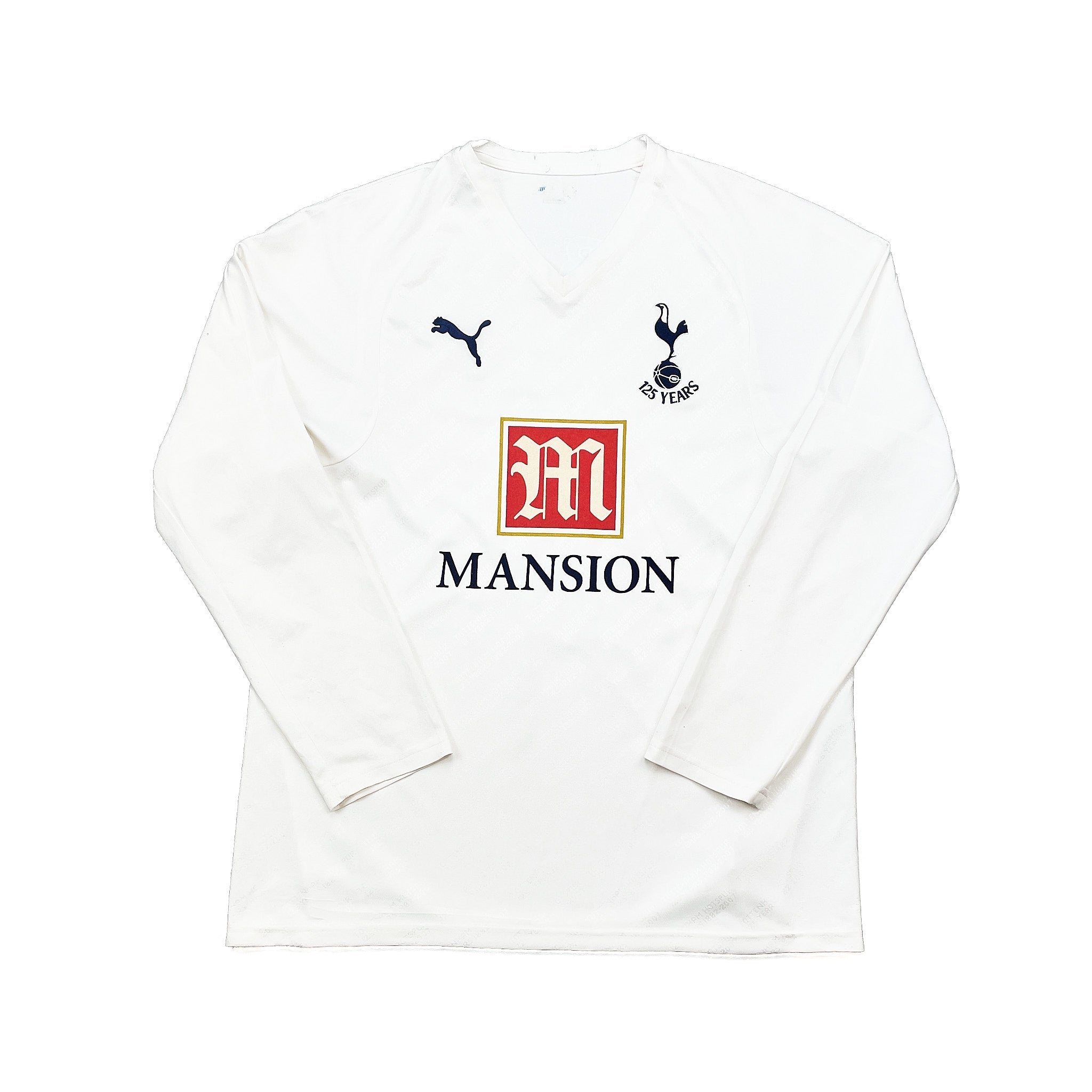 Buy 2007/08 Tottenham Berbatov 9 *125 Years* L/S Home Shirt (M) Puma ~ Free worldwide shipping ~ Authentic Vintage Football Shirts from Cult Kits