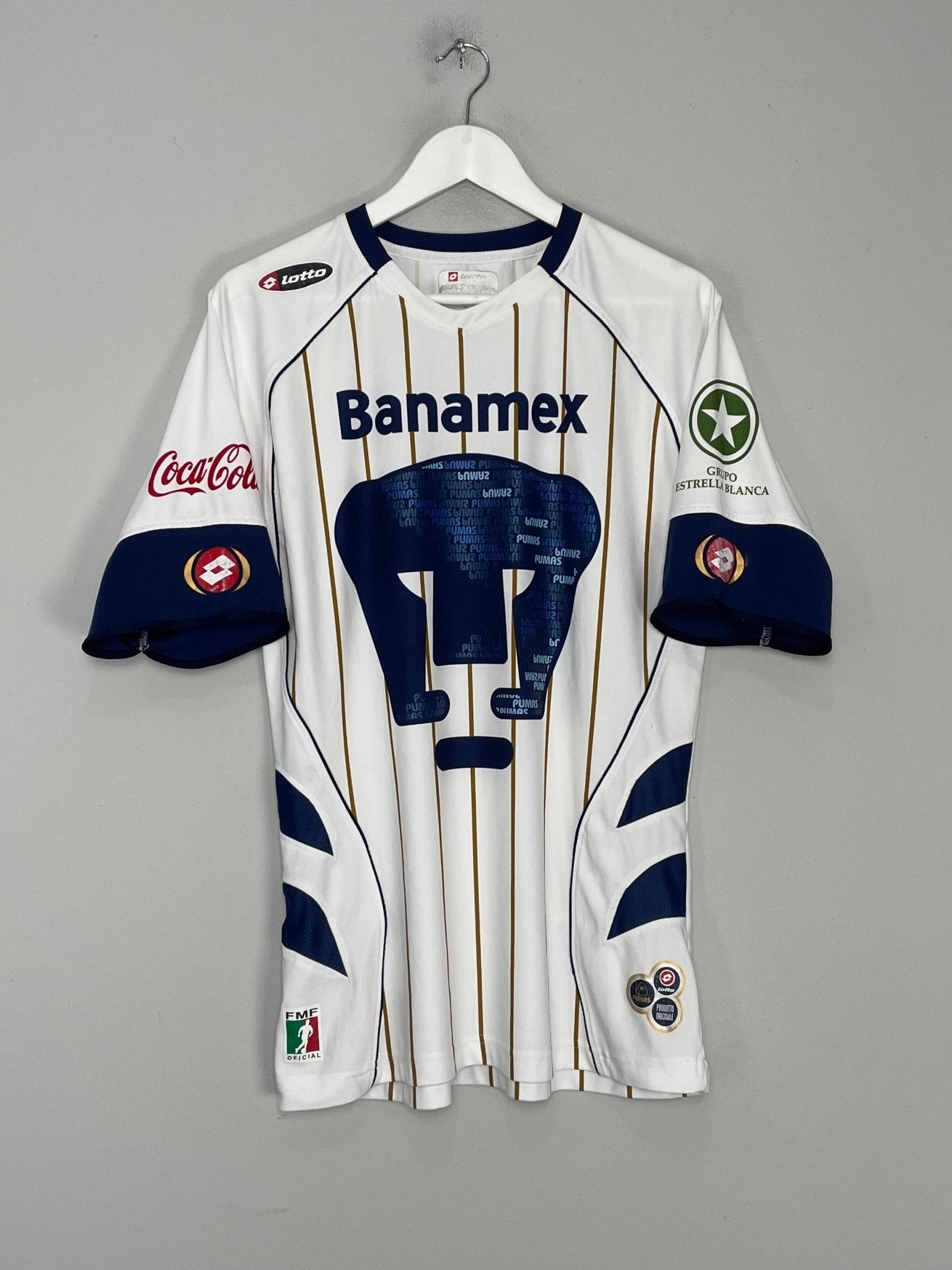 Shop 2007/08 UNAM PUMAS #10 HOME SHIRT (XL) LOTTO, classic football shirts, vintage football shirts & retro soccer jerseys at Cult Kits
