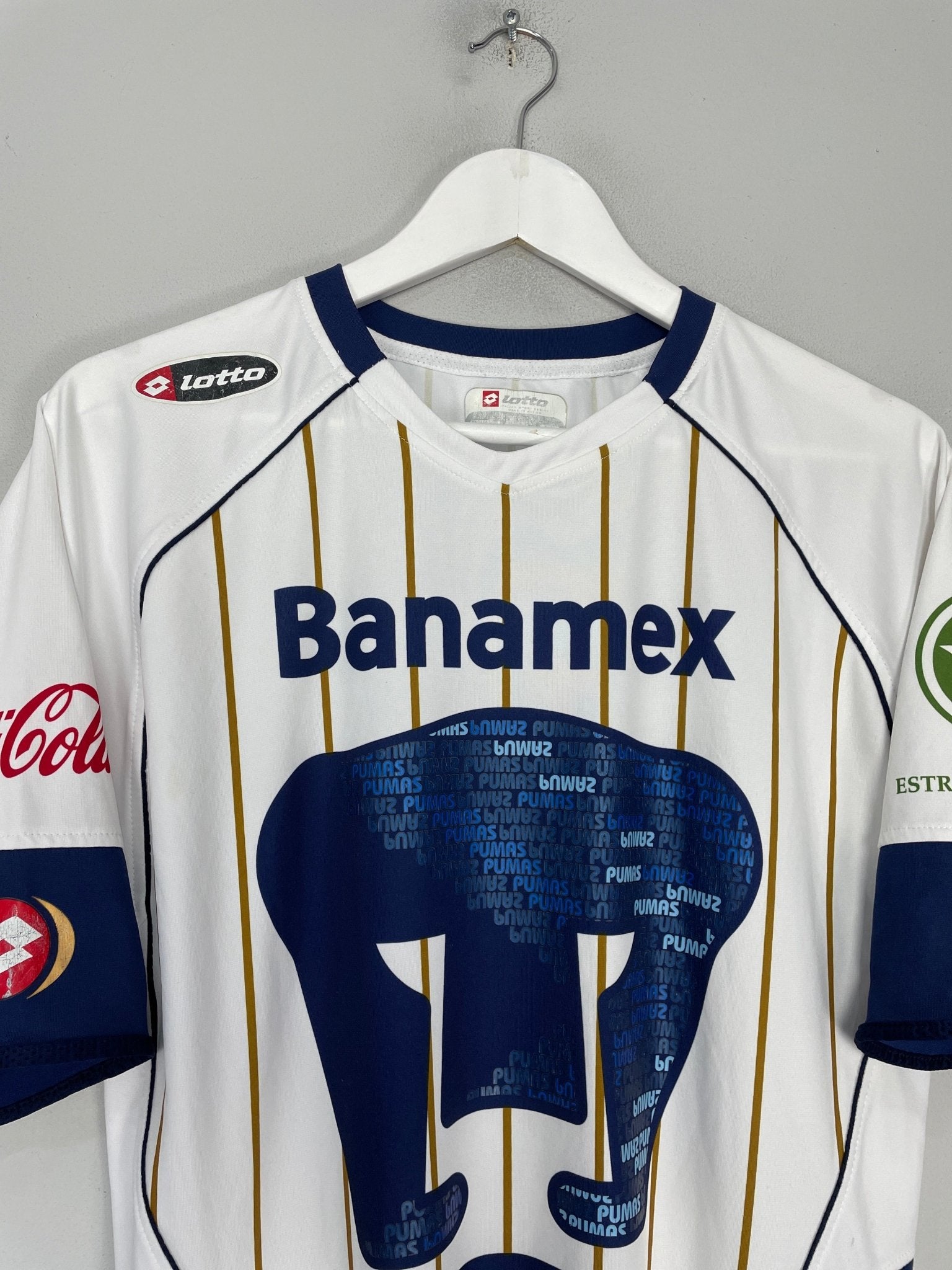 Shop 2007/08 UNAM PUMAS #10 HOME SHIRT (XL) LOTTO, classic football shirts, vintage football shirts & retro soccer jerseys at Cult Kits
