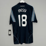 Shop 2007/09 ARGENTINA MESSI #18 *BNWT* AWAY SHIRT (L) ADIDAS, classic football shirts, vintage football shirts & retro soccer jerseys at Cult Kits