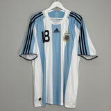 Shop 2007/09 ARGENTINA MESSI #18 HOME SHIRT (XL) ADIDAS, classic football shirts, vintage football shirts & retro soccer jerseys at Cult Kits