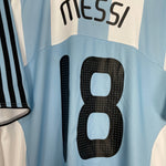 Shop 2007/09 ARGENTINA MESSI #18 HOME SHIRT (XL) ADIDAS, classic football shirts, vintage football shirts & retro soccer jerseys at Cult Kits