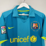 Shop 2007/09 BARCELONA HENRY #14 AWAY SHIRT (M) NIKE, classic football shirts, vintage football shirts & retro soccer jerseys at Cult Kits