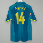 Shop 2007/09 BARCELONA HENRY #14 AWAY SHIRT (M) NIKE, classic football shirts, vintage football shirts & retro soccer jerseys at Cult Kits