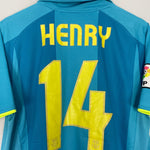 Shop 2007/09 BARCELONA HENRY #14 AWAY SHIRT (M) NIKE, classic football shirts, vintage football shirts & retro soccer jerseys at Cult Kits