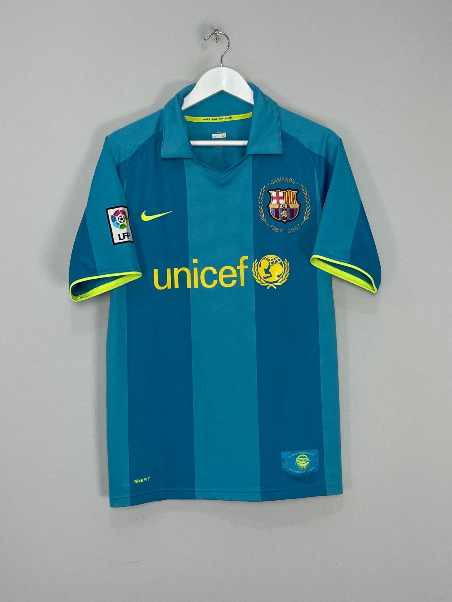 Shop 2007/09 BARCELONA HENRY #14 AWAY SHIRT (M) NIKE, classic football shirts, vintage football shirts & retro soccer jerseys at Cult Kits