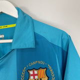 Shop 2007/09 BARCELONA HENRY #14 AWAY SHIRT (M) NIKE, classic football shirts, vintage football shirts & retro soccer jerseys at Cult Kits