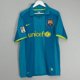 Shop 2007/09 BARCELONA MESSI #19 AWAY SHIRT (L) NIKE, classic football shirts, vintage football shirts & retro soccer jerseys at Cult Kits