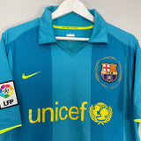 Shop 2007/09 BARCELONA MESSI #19 AWAY SHIRT (L) NIKE, classic football shirts, vintage football shirts & retro soccer jerseys at Cult Kits