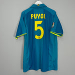 Shop 2007/09 BARCELONA PUYOL #5 AWAY SHIRT (XL) NIKE, classic football shirts, vintage football shirts & retro soccer jerseys at Cult Kits