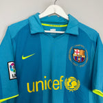 Shop 2007/09 BARCELONA RONALDINHO #10 AWAY SHIRT (L) NIKE, classic football shirts, vintage football shirts & retro soccer jerseys at Cult Kits