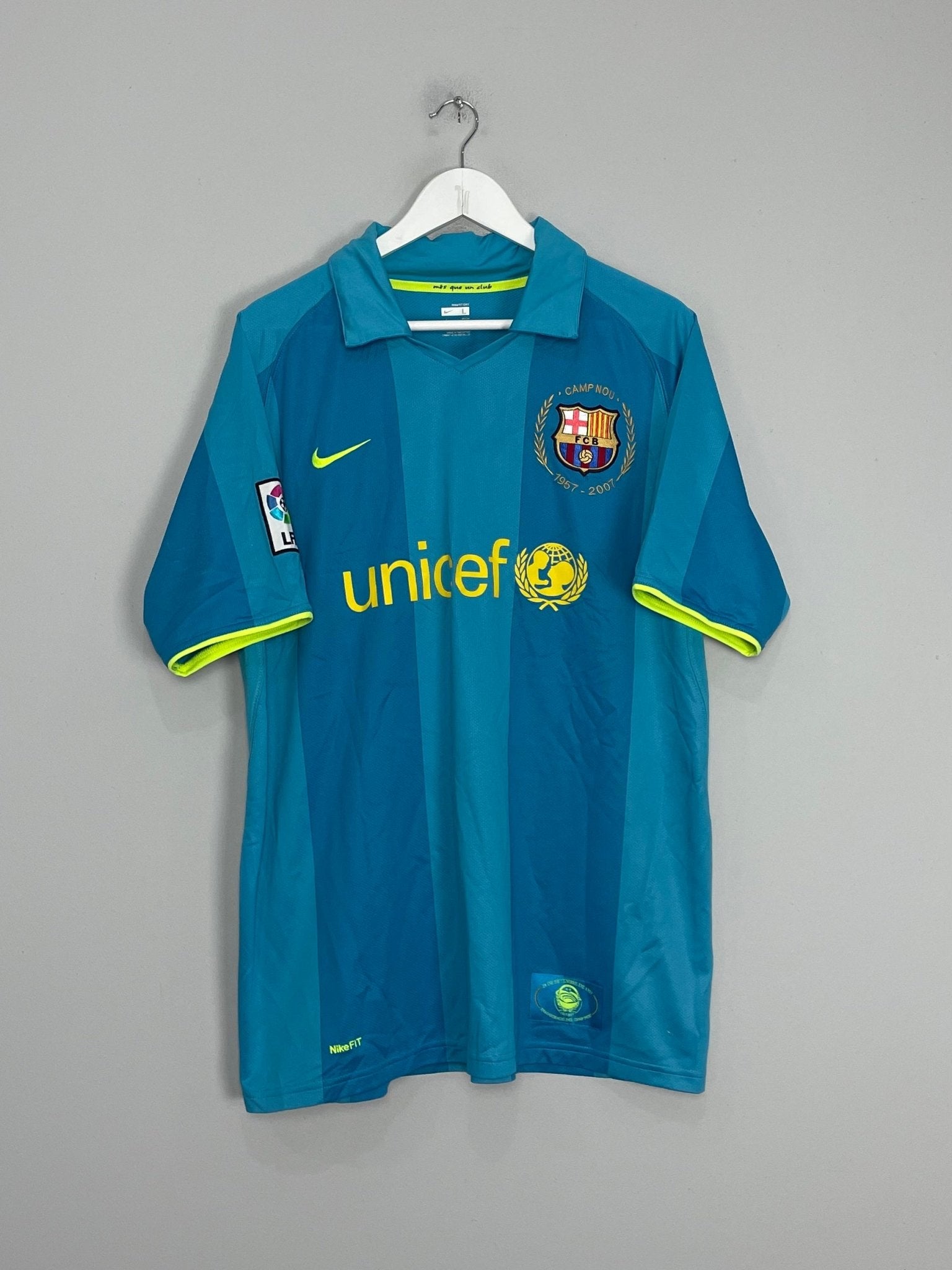Shop 2007/09 BARCELONA RONALDINHO #10 AWAY SHIRT (L) NIKE, classic football shirts, vintage football shirts & retro soccer jerseys at Cult Kits
