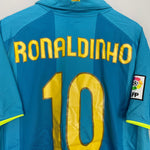 Shop 2007/09 BARCELONA RONALDINHO #10 AWAY SHIRT (L) NIKE, classic football shirts, vintage football shirts & retro soccer jerseys at Cult Kits
