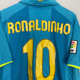 Shop 2007/09 BARCELONA RONALDINHO #10 AWAY SHIRT (L) NIKE, classic football shirts, vintage football shirts & retro soccer jerseys at Cult Kits
