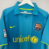 Shop 2007/09 BARCELONA RONALDINHO #10 AWAY SHIRT (XL) NIKE, classic football shirts, vintage football shirts & retro soccer jerseys at Cult Kits
