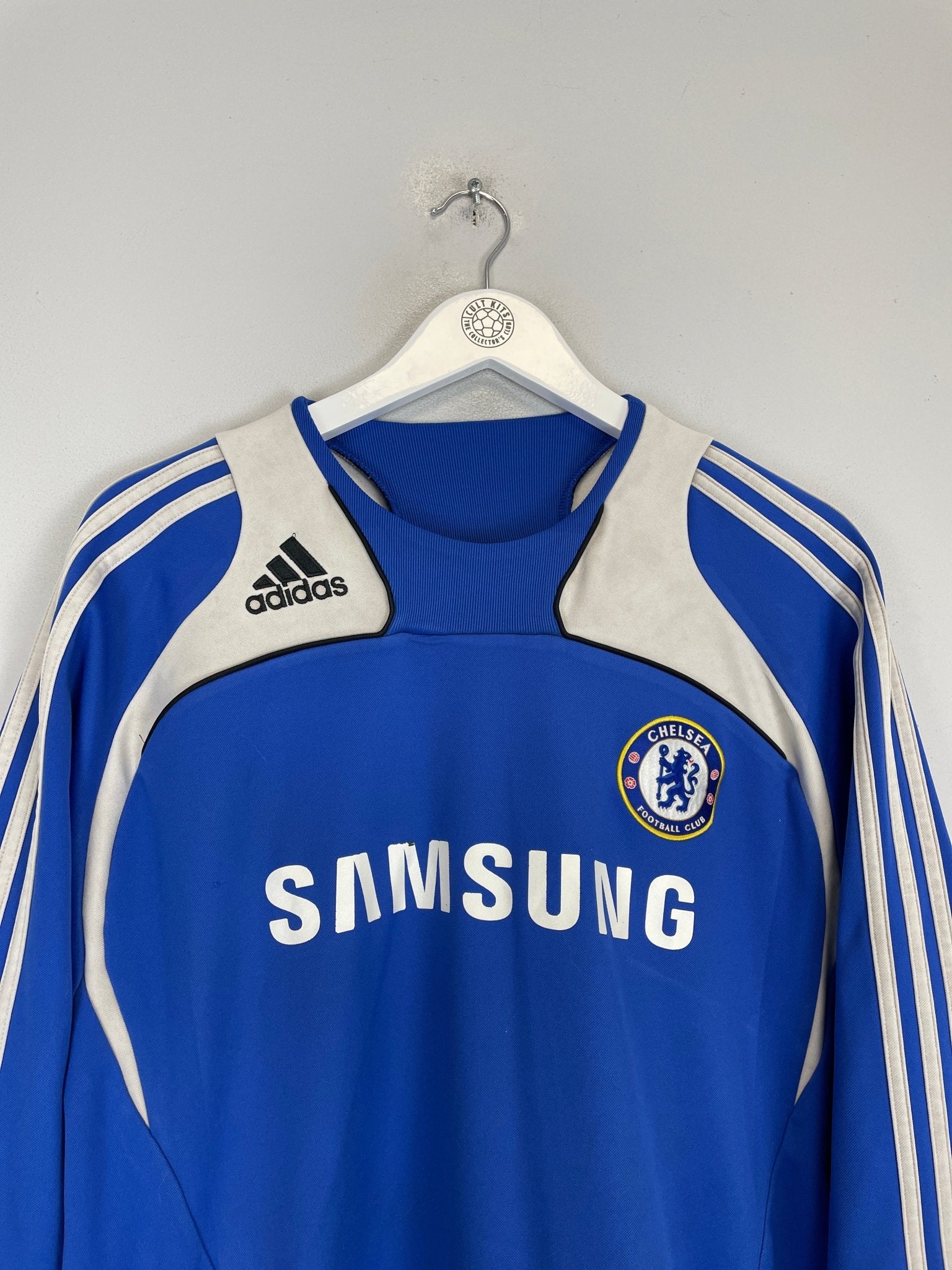 Shop 2007/09 CHELSEA DRILL TOP (L) ADIDAS, classic football shirts, vintage football shirts & retro soccer jerseys at Cult Kits