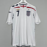 Shop 2007/09 ENGLAND BECKHAM #7 HOME SHIRT (L) UMBRO, classic football shirts, vintage football shirts & retro soccer jerseys at Cult Kits