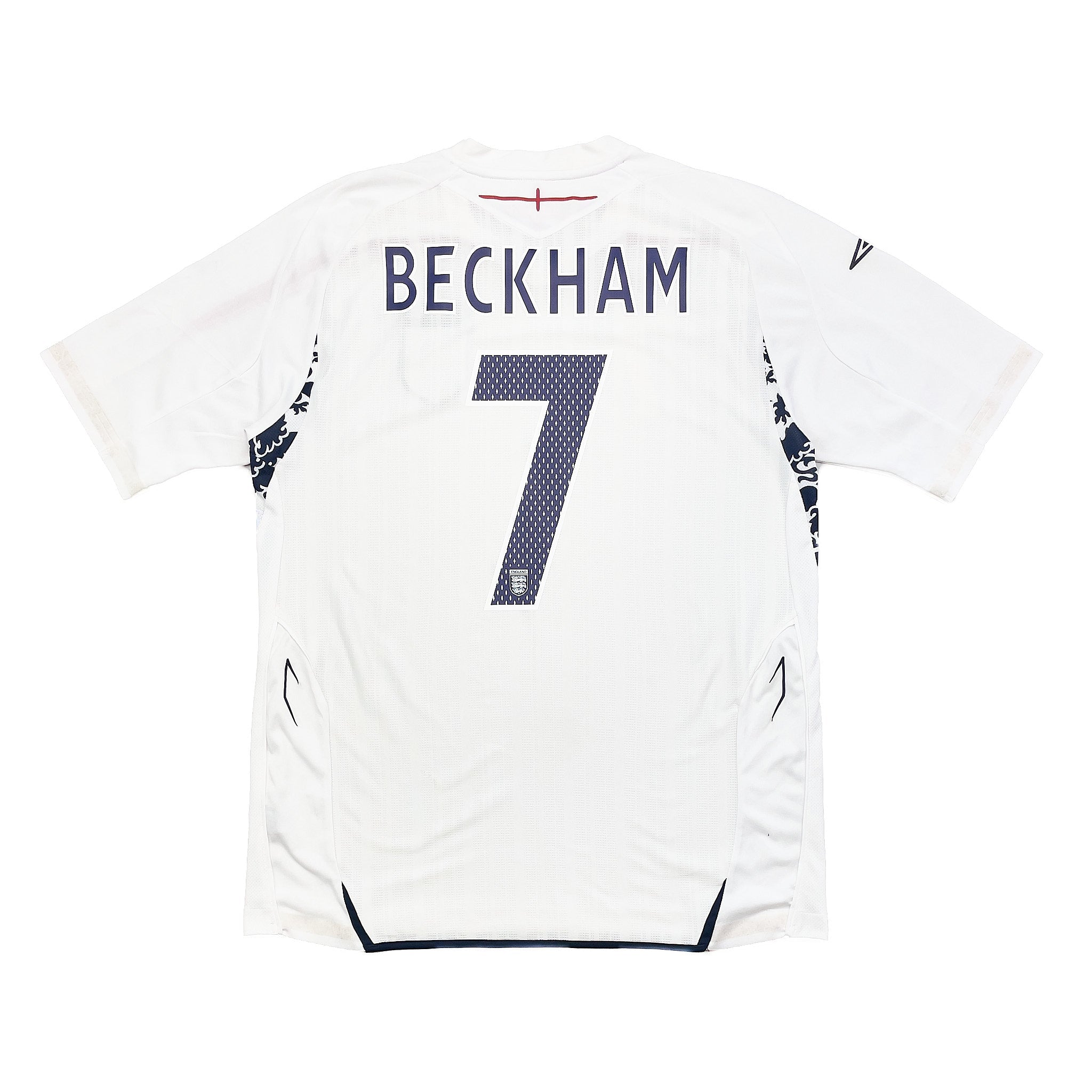 Buy 2007/09 England Beckham 7 Home Shirt (L) Umbro ~ Free worldwide shipping ~ Authentic Vintage Football Shirts from Cult Kits
