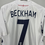 Shop 2007/09 ENGLAND BECKHAM #7 HOME SHIRT (L) UMBRO, classic football shirts, vintage football shirts & retro soccer jerseys at Cult Kits