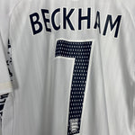 Shop 2007/09 ENGLAND BECKHAM #7 HOME SHIRT (M) UMBRO, classic football shirts, vintage football shirts & retro soccer jerseys at Cult Kits