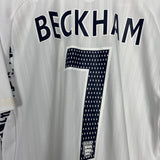 Shop 2007/09 ENGLAND BECKHAM #7 HOME SHIRT (M) UMBRO, classic football shirts, vintage football shirts & retro soccer jerseys at Cult Kits